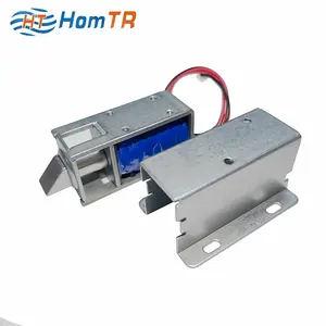 HomTR กลอนประตูไฟฟ้า5V 6V,หัวล็อคขดลวดแม่เหล็กไฟฟ้า