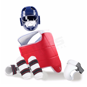 Protecteur de corps de Taekwondo personnalisable, équipement de protection, gants de combat en cuir pour le sport avec logo personnalisé - Product Image 1