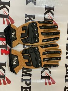 KEVEN IMPEX Leather <b>Gloves</b> Eco-Friendly <b>Touchscreen</b> Needle Detection Food Grade Powder Free Disposable Wrist Length Black Box - Product Image 6