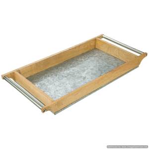 ถาดวัสดุสำหรับตกแต่งห้องครัวมีที่จับ2สีและสีน้ำตาลอุปกรณ์เครื่องครัวการออกแบบที่ยอดเยี่ยม - Product Image 2