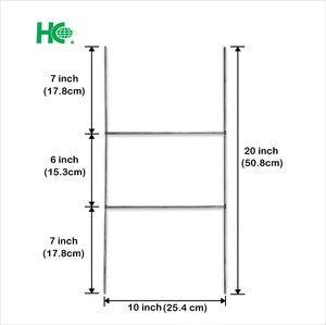 Estacas de campaña resistentes para señales de yardas - Product Image 4