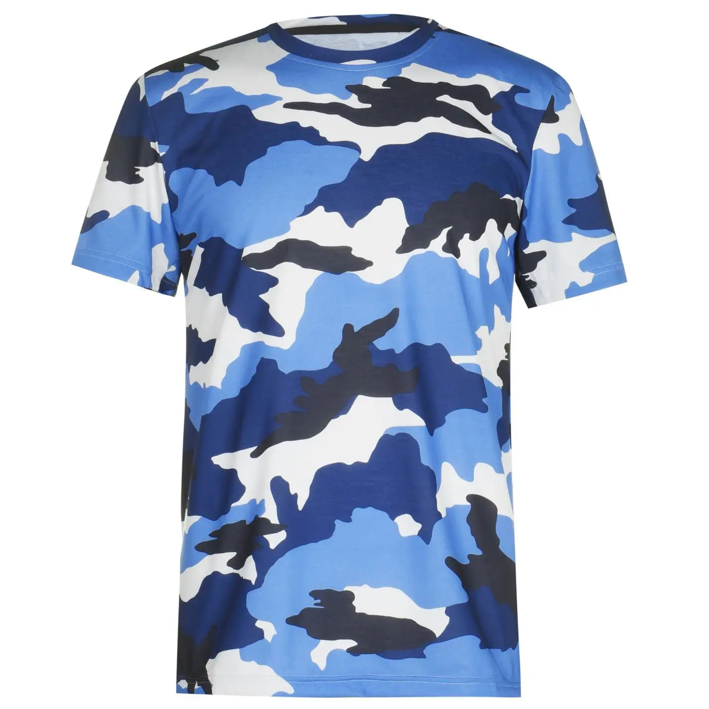 ขายส่งการบีบอัดเสื้อที่กำหนดเอง Camo Allover พิมพ์ผู้ชายเสื้อยืดผ้าฝ้าย100%