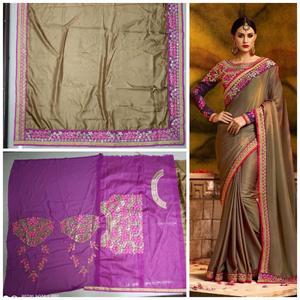 Vêtement Saree en coton - Product Image 4