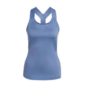 Débardeur de sport à Logo personnalisé pour femmes, haut de course, Yoga, couverture complète, réglable, vente en gros, été, - Product Image 6