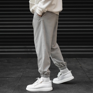 Pantalons de survêtement décontractés pour hommes, style urbain, streetwear, coton/polyester mélangé, coupe ample, cordon de serrage personnalisé, léger, 2023 - Product Image 6