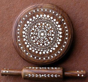 Conception imprimée en bois Chakla Belan écologique taille personnalisée Logo personnalisé pour la fabrication de Roti Chapati panneau de rouleau à pâtisserie de haute qualité - Product Image 6