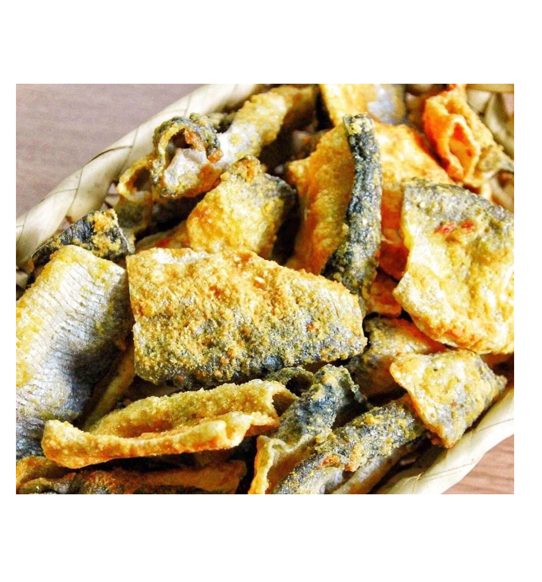 Сушеная рыбья кожа, топ, Снэк BASA SKIN со вкусом соленых яиц, вьетнамская хрустящая рыбья кожа, закуска