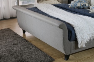 Cadre de lit double capitonné en tissu Chesterfield Elisa MWF 2026 au design moderne - Product Image 6