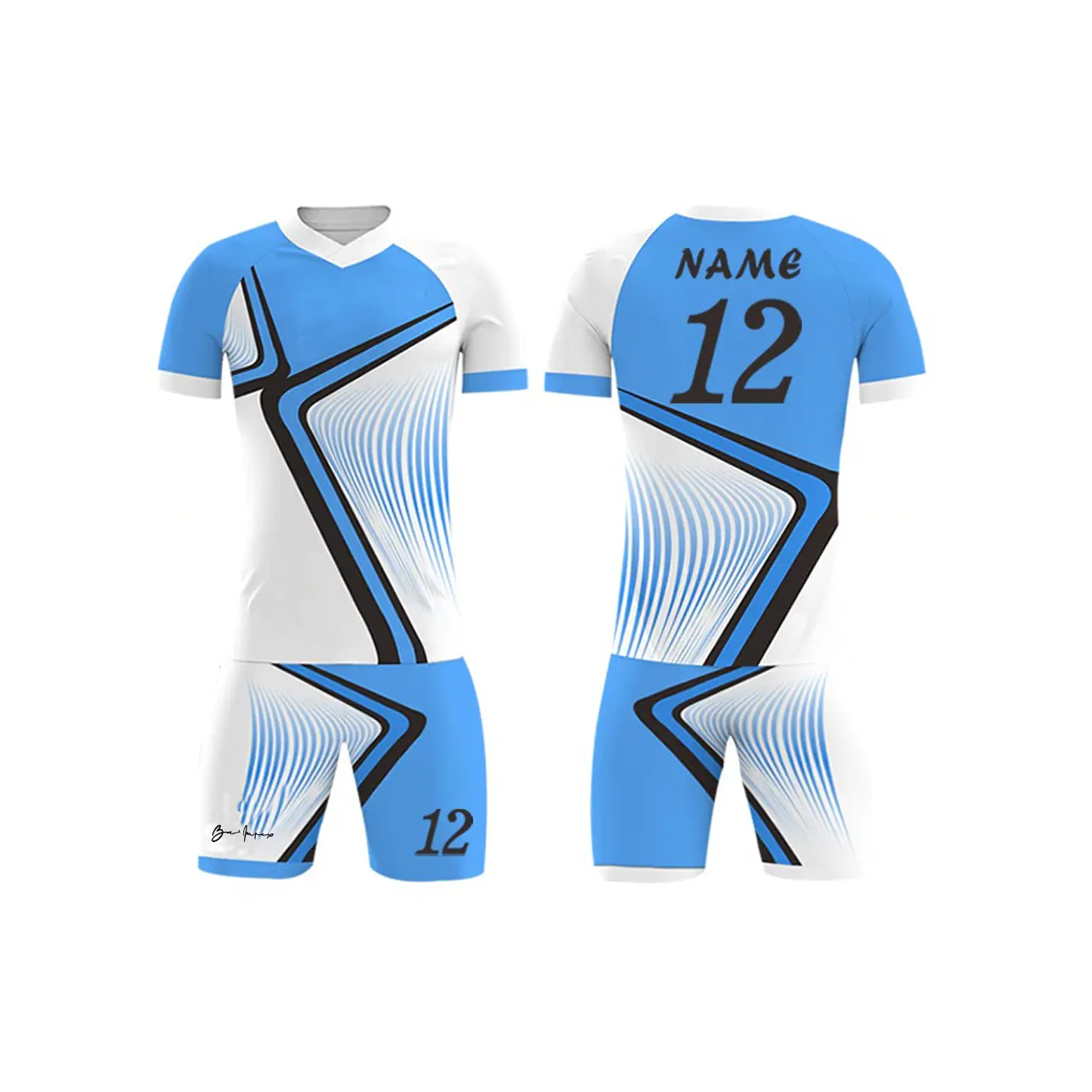Uniforme de fútbol personalizado, uniforme deportivo de buena calidad, colores, camisetas de media manga y pantalones cortos