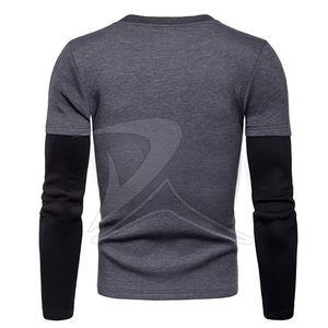 Sweat-shirt polaire OEM pour homme grande taille, haute qualité, broderie logo personnalisée, couleur unie contrastante, effet délavé, hiver - Product Image 4