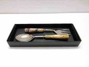 Top Dinnerware <b>Gold</b> Metal Salad Serving Tools Salad Serving Cutlery Set Use Hotel and Restaurant Shinning polished - Product Image 6