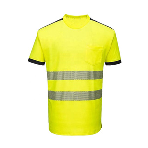 Camiseta Unisex con cinta reflectante de alta visibilidad, ropa de alta visibilidad, camiseta de manga corta de alta visibilidad, 100% algodón - Product Image 1