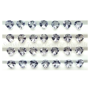 Piedra preciosa de iolita Natural de corte de corazón de 3mm de alta calidad, piedra suelta facetada, precio de fábrica al por mayor con certificado IGI - Product Image 3