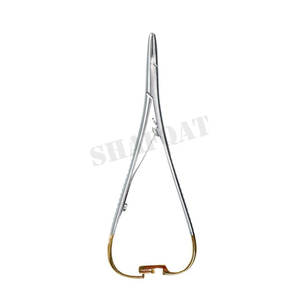 Soporte de aguja manual Mathieu de 14 cm, base de instrumento quirúrgico con inserto de carburo de tungsteno - Product Image 2