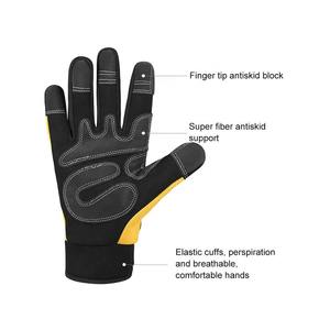 ถุงมือนิรภัยหนังสังเคราะห์ถุงมือนิรภัยสำหรับงานช่างหนังไทโอซัลเฟต - Product Image 3