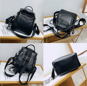 fashion girls Backpack bag genuine Leather college Schoolbag Ladies Shoulder bag high quality custom logo - Product Image 5