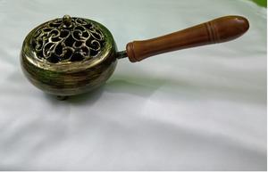 BRASS ANTIQUE <b>INCENSE</b> BURNER WITH UNIQUE DESIGNED <b>CHURCH</b> SUPPLIES - Product Image 2