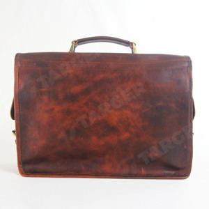 Bandolera de cuero estilo Vintage para hombre, bolso de hombro estilo cruzado, para portátil, Caballo loco, de negocios, para oficina - Product Image 2