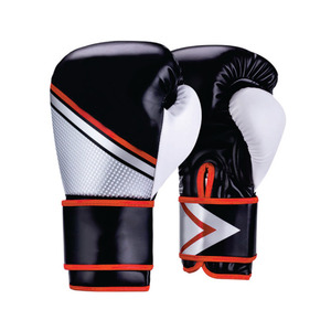 นวมชกมวยของผู้ชายทำจากหนังที่มีปลอกข้อมือพิมพ์ลายสินค้ามาใหม่ - Product Image 1