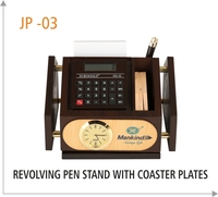 Ensemble cadeau d'entreprise en bois, promotion, design luxueux personnalisé, comprenant une calculatrice, une horloge, un porte-stylo, décoration de bureau Olivia