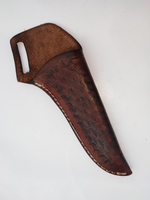 Étui à couteau en cuir fait main, sur mesure OEM, étui vertical, fixation ceinture, protège la lame, coutures de qualité, toutes tailles, couleur marron, Zafar