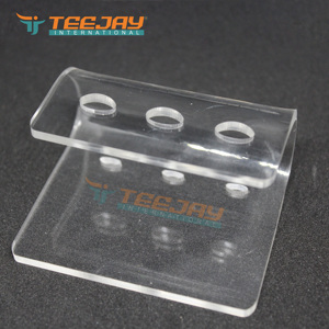 Soporte para Pinzas de Acrílico Transparente TEEJAY con 3 Orificios, Antimagnético, Punta Lisa, 10 mm de Longitud, Forma Redonda, Color y Logotipo Personalizables - Product Image 4