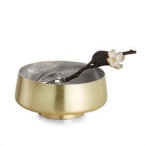 Cuencos de metal galvanizados de oro vintage modernos para servir y ensaladas Color brillante para frutas disponibles a bajo precio - Product Image 1