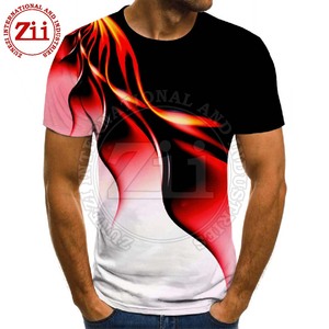 T-shirts pour hommes au design tendance, impression personnalisée, polyester/coton, respirant, séchage rapide, vêtements d'été pour adultes, grandes tailles - Product Image 4