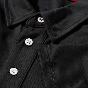 เสื้อโปโลปักลายเรียบง่ายสำหรับผู้ชายเสื้อใส่อยู่บ้านลำลองคอปกแข็งแรงถักสำหรับกลางแจ้ง - Product Image 3