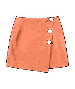 Feelinge — jupe portefeuille en coton tricoté, pour femmes, collection d'été à la mode pour adultes, en jersey de coton tricoté - Product Image 1