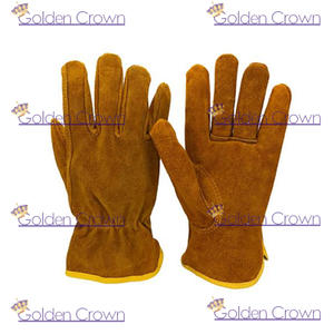Guantes de trabajo de cuero para jardín, trabajo pesado de seguridad - Product Image 6