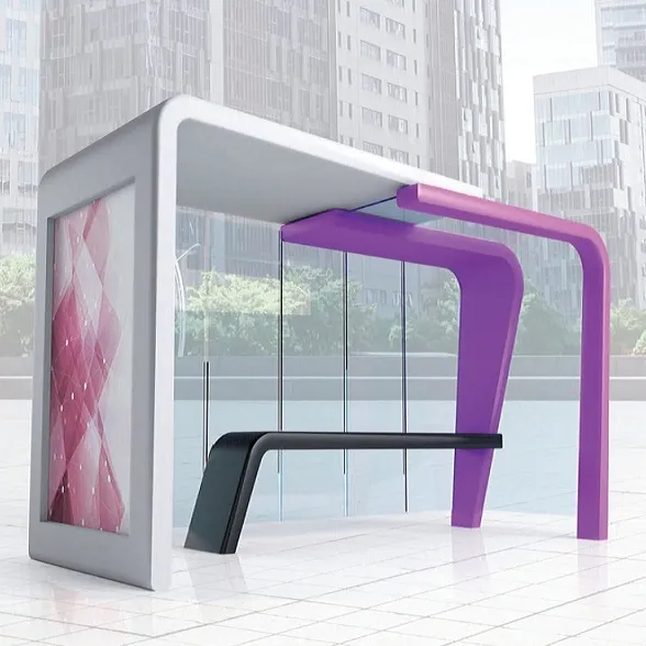 جديد الألومنيوم مظلة لمحطات الحافلة مع ، الإعلان MUPI العلبة الخفيفة جديد أفضل جودة عالية 2022 تصميم