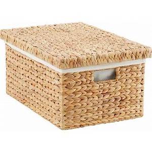 Wholesale Water Hyacinth Storage Box <b>Rectangular</b> Handwoven Water Hyacinth Box With Liner Vietnamese High Quality Product. - Product Image 2