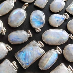 Colgante de piedra lunar cromada y cristal, piedra de cristal ankh, arcoíris, cuentas de piedra lunar, novedad de 2020 - Product Image 3