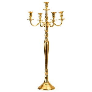 Candelabro de Metal de Cinco Brazos, Calidad Premium, Hecho a Mano, Portavelas Elegante y Clásico, Soporte de Metal para Velas al por Mayor - Product Image 2