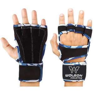 Logotipo personalizable Guantes de gimnasio de medio dedo Transpirable Entrenamiento Fitness Ejercicio Levantamiento de pesas Guantes Gimnasio Unisex para deportes. - Product Image 4
