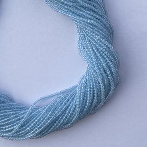 2mm 4mm Naturel Micro Topaze Bleue Pierre Pierres Précieuses À Facettes Perles Brins Cordes Du Fabricant En Ligne Inde Alibaba Régulier - Product Image 3