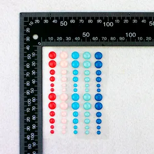 Benutzer definierte schöne Emaille Glitter Dot Aufkleber für DIY Scrap booking Dekor