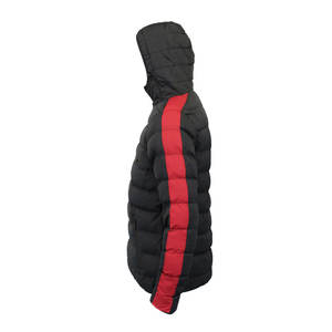 Veste confortable à capuche en polyester personnalisée pour hommes pour l'extérieur Veste doudoune de qualité Streetwear pour l'hiver - Product Image 3