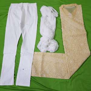 Nuevo diseño elegante pantalón Kurti largo y gasa Dupatta Chikankari cuello lateral estilo perla botón y Bordado de hilo delicado - Product Image 2