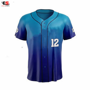 Short de sport en jersey de baseball 100% polyester personnalisable OEM avec nom imprimé éponge personnalisable - Product Image 2