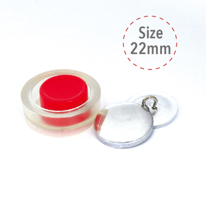 Boutons à pression ronds en métal sans nickel, finition classique polie pour projets de bricolage - Product Image 2