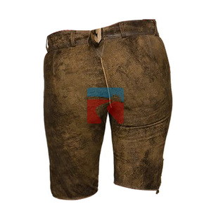 Authentic <b>Mens</b> Bavarian Leather Lederhosen Traditional German Oktoberfest Costume Shorts - Product Image 2