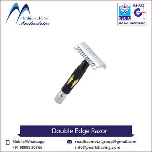 Fabricante Mayorista de Maquinillas de Afeitar de Doble Filo con Hojas de Acero Inoxidable y Mango Metálico para Hombres y Barberías - Product Image 5