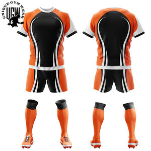Ensemble de rugby football en polyester respirant et à séchage rapide pour hommes, design personnalisé, uniforme sportif avec imprimés sublimés et logo personnalisé - Product Image 3