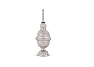 Rociador de iglesia de agua santa, suministros de Iglesia, Brassworld, India, grabado completo de latón y plata - Product Image 2