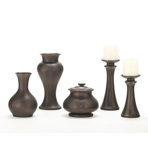 Top Notch Matte Brown 5 Piece Table <b>Vase</b> Set by Medieval Edge at a best ever price - Product Image 1