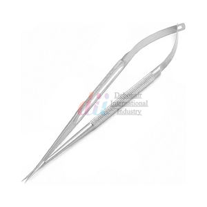 Tijeras Microquirúrgicas Castroviejo con Mango Redondo Sin Carburo de Tungsteno / Rectas/Curvas Longitud 18 cm / 7 Pulgadas / Acero Inoxidable - Product Image 5