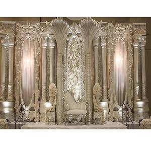 Decoración de Escenario para Bodas Indias Grandes y Elegantes, Estilo Occidental, Escenario de Boda Nocturna de Lujo, Escenario de Boda Clásico y Magnífico - Product Image 1
