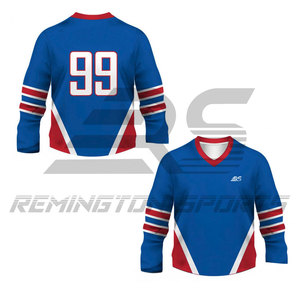 Uniforme de hockey sur glace par sublimation uniforme de maillot de hockey sur glace pour hommes col en V uniforme de hockey sur glace pour hommes - Product Image 3